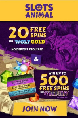 20 Free Spins for Sign Up at Slots Animal Casino 20 Free Spins for Sign Up at Slots Animal Casino