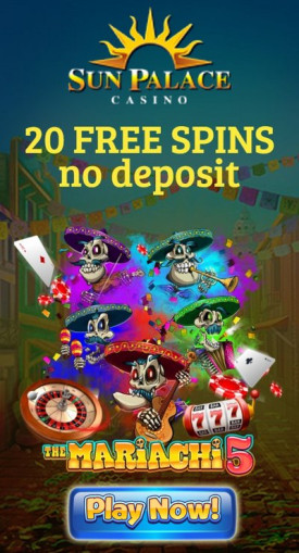 20 Free Spins no Deposit Bonus at Sun Palace Casino 20 Free Spins no Deposit Bonus at Sun Palace Casino